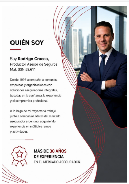 Rodrigo Cracco, asesor de seguros